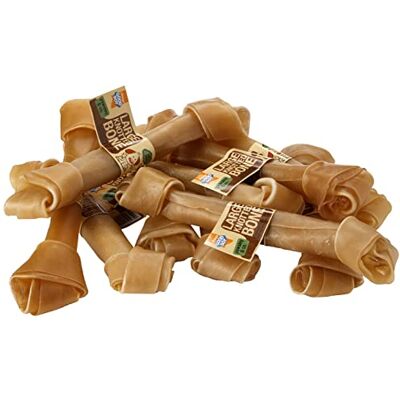 Good Boy Large Rawhide Knotted Bones Dog Chews Made From 100 Percent Natural Hide Pack of 10 Dog Treats Natural Good Boy Large Rawhide Knotted Bones Dog Chews Made From 100 Percent Natural Hide Pack of 10 Dog Treats Natural
