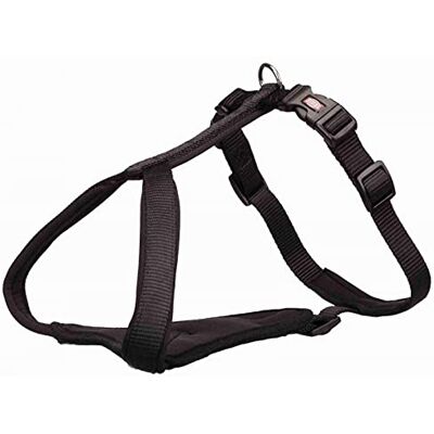 TRIXIE 1998401 Premium Y-Harness, S-M: 45-50 cm/15 mm, Black, S TRIXIE 1998401 Premium Y-Harness, S-M: 45-50 cm/15 mm, Black, S