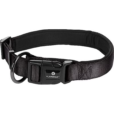Flamingo Dog Collar Abbi Black L 50-55cm 25mm Flamingo Dog Collar Abbi Black L 50-55cm 25mm