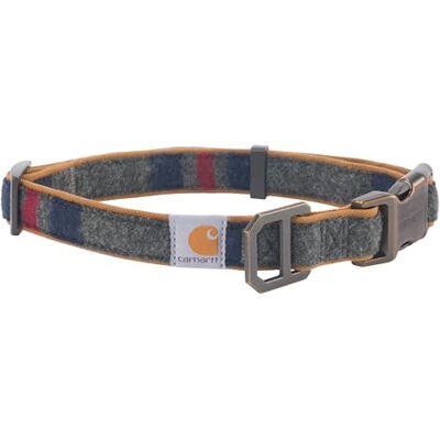 Carhartt Pet Fully Adjustable Webbing Collars for Dogs, Reflective Stitching for Visibility, Blanket Stripe, Large Carhartt Pet Fully Adjustable Webbing Collars for Dogs, Reflective Stitching for Visibility, Blanket Stripe, Large
