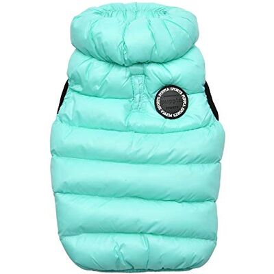 Puppia Winter Ultralight Dog Coat B Waterproof Warmth for Cold Weather Zipper Closure for Small and Medium Dogs, Sky Blue, Large Puppia Winter Ultralight Dog Coat B Waterproof Warmth for Cold Weather Zipper Closure for Small and Medium Dogs, Sky Blue, Large