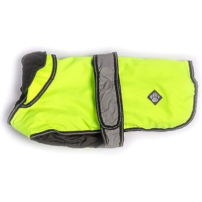 Danish Design Hi-Viz 2 in 1 Removable Fleece Lining Waterproof Windproof Dog/Puppy Coat 10 Inch 25 cm Danish Design Hi-Viz 2 in 1 Removable Fleece Lining Waterproof Windproof Dog/Puppy Coat 10 Inch 25 cm