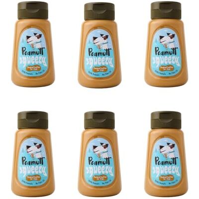 Duerr's Peamutt Squeezy Peanut Butter Dog Treat 6x320g Natural Dog Treat, High Protein, No Added Salt, Sugar or Palm Oil, Smooth Texture for Licki Mats & Stuffed Toys, Healthy Snack for All Dog Breeds Duerr's Peamutt Squeezy Peanut Butter Dog Treat 6x320g Natural Dog Treat, High Protein, No Added Salt, Sugar or Palm Oil, Smooth Texture for Licki Mats & Stuffed Toys, Healthy Snack for All Dog Breeds