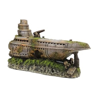 CLASSIC Submarine wreck 265x160x160mm CLASSIC Submarine wreck 265x160x160mm