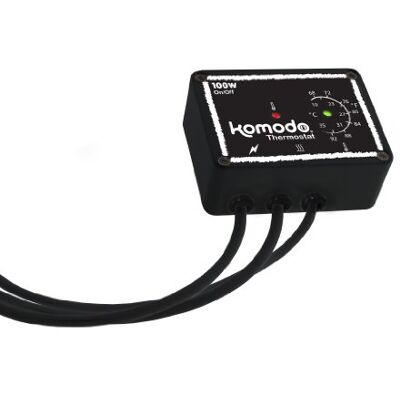 Komodo Thermostat Adjustable Tamper Resistant Dial with Audible & Visual Indicator Reptile Terrarium Vivarium Temperature Control 300W Komodo Thermostat Adjustable Tamper Resistant Dial with Audible & Visual Indicator Reptile Terrarium Vivarium Temperature Control 300W