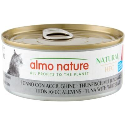 almo nature HFC Natural Wet Cat Food for Cats Tuna with Whitebait 150g (Pack of 24) almo nature HFC Natural Wet Cat Food for Cats Tuna with Whitebait 150g (Pack of 24)