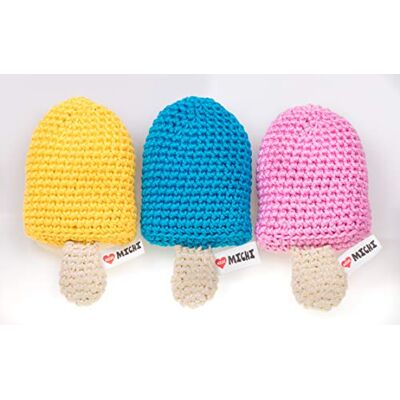 MICHI -SC28 Crochet Toy Ice Lolly Blue MICHI -SC28 Crochet Toy Ice Lolly Blue