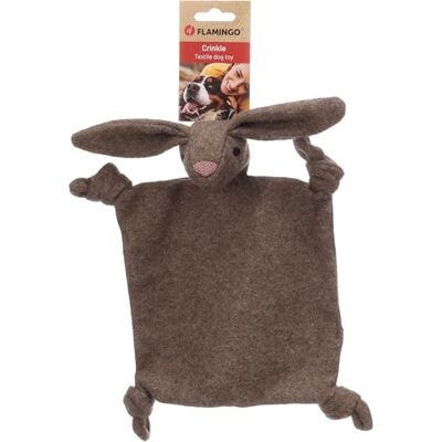 Flamingo TOY RONEU CRINKLE BLANKET RABBIT BROWN 27x6x29CM Flamingo TOY RONEU CRINKLE BLANKET RABBIT BROWN 27x6x29CM