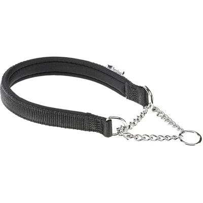 Ferplast Semi-Choke Dog Collar, in Nylon, Padded, Anti-Traction, for Dog Training, size XXL (neck circumference 55-65 cm), black. Ferplast Semi-Choke Dog Collar, in Nylon, Padded, Anti-Traction, for Dog Training, size XXL (neck circumference 55-65 cm), black.