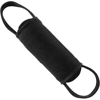 DINGO GEAR WWW.DINGOGEAR.COM 1977 DINGO GEAR Dog Training Tug Toy Cylinder-Shaped Dummy for IGP, Bite Lessons, Dog Sports, Retrieve, Tug of War, Play, 2 Handles, Black Nylcot 15 x 6 cm (S02808) DINGO GEAR WWW.DINGOGEAR.COM 1977 DINGO GEAR Dog Training Tug Toy Cylinder-Shaped Dummy for IGP, Bite Lessons, Dog Sports, Retrieve, Tug of War, Play, 2 Handles, Black Nylcot 15 x 6 cm (S02808)