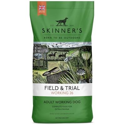 Skinners Skinner’s Field & Trial Working 26 – Complete Dry Adult Dog Food, For Active Dogs, Greedy Eaters, High Energy, 15kg Skinners Skinner’s Field & Trial Working 26 – Complete Dry Adult Dog Food, For Active Dogs, Greedy Eaters, High Energy, 15kg