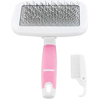 Pttaa Dog Cat Brush- Slicker Pet Grooming Brush- Shedding Grooming Tools Pttaa Dog Cat Brush- Slicker Pet Grooming Brush- Shedding Grooming Tools