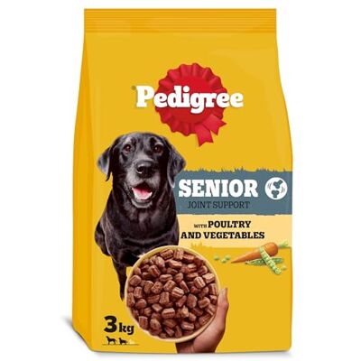 Pedigree COMPLETE Adult Senior Dry Dog Food Poultry & Vegetables 3Kg (Pack of 3) Pedigree COMPLETE Adult Senior Dry Dog Food Poultry & Vegetables 3Kg (Pack of 3)