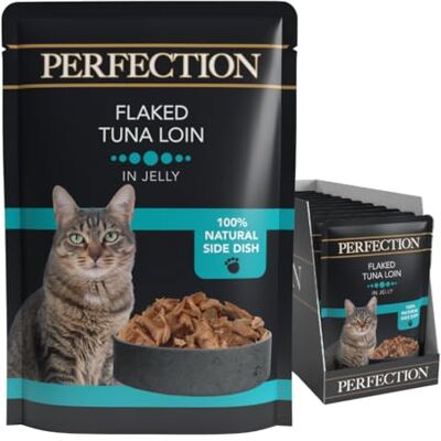 HILIFE Perfection Wet Cat Food Flaked Tuna Loin in Jelly Natural Ingredients Grain Free, 18 Pouches x 70g HILIFE Perfection Wet Cat Food Flaked Tuna Loin in Jelly Natural Ingredients Grain Free, 18 Pouches x 70g