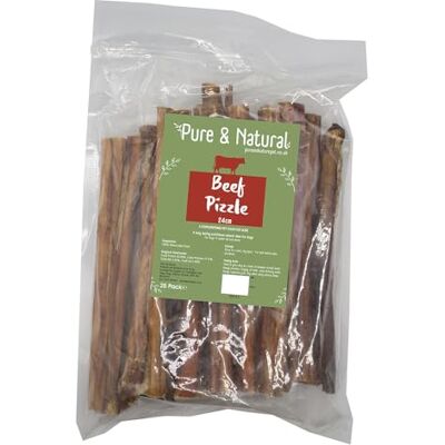 Pure Bull Pizzle Sticks for Dogs Natural Dog Chews & Bully Sticks, Hypoallergenic, Low-Fat, Dog Treats 24cm (Pack of 25) Pure Bull Pizzle Sticks for Dogs Natural Dog Chews & Bully Sticks, Hypoallergenic, Low-Fat, Dog Treats 24cm (Pack of 25)