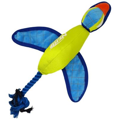 Nerf Dog Launching Duck with Crinkle Wings, 16.5-Inch Ultraplush Interactive Toy for Dogs, Green/Light Blue Nerf Dog Launching Duck with Crinkle Wings, 16.5-Inch Ultraplush Interactive Toy for Dogs, Green/Light Blue