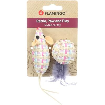 Flamingo TOY TEXA BALL + MOUSE PURPLE 7,5x4x4CM Flamingo TOY TEXA BALL + MOUSE PURPLE 7,5x4x4CM