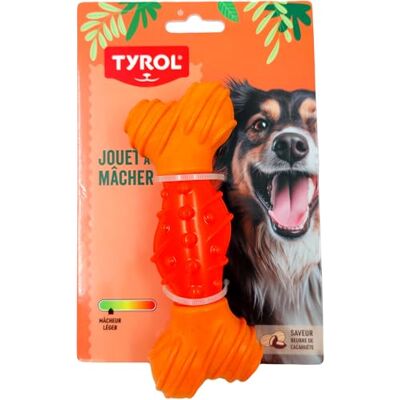 Tyrol Bamboo Dog Toy Dog Toy Massages Teeth and Gums with Bamboo Fibre and Eraser Soft Resistance for Light Chewers Kashuete Butter Flavour 15 cm Tyrol Bamboo Dog Toy Dog Toy Massages Teeth and Gums with Bamboo Fibre and Eraser Soft Resistance for Light Chewers Kashuete Butter Flavour 15 cm