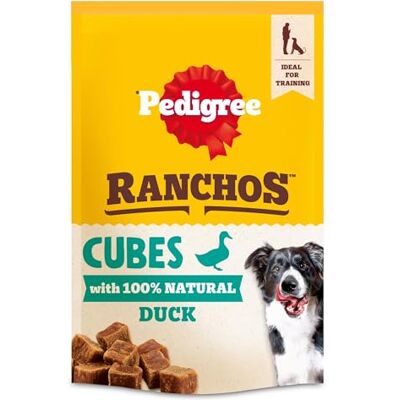 Pedigree RANCHOS Dog Training Treat Cubes, With 100 percent Natural Duck, 70g (Pack of 7) Pedigree RANCHOS Dog Training Treat Cubes, With 100 percent Natural Duck, 70g (Pack of 7)
