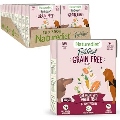 Naturediet Feel Good Salmon Dog Food - Dog Food Naturediet Feel Good Salmon Dog Food - Dog Food