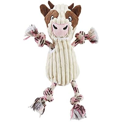 Outward Hound Charming Pet Ranch Roperz Cow Durable Rope Dog Toy Outward Hound Charming Pet Ranch Roperz Cow Durable Rope Dog Toy