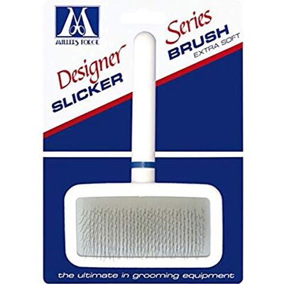Rio Stainless Steel Pins Designer Series Soft Slicker Pet Grooming Brush, Large Rio Stainless Steel Pins Designer Series Soft Slicker Pet Grooming Brush, Large