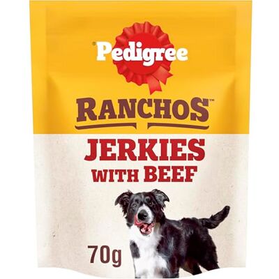 Pedigree Ranchos Jerkies Dog Treats with Beef 7x70g Pedigree Ranchos Jerkies Dog Treats with Beef 7x70g