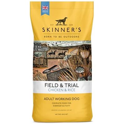 Skinners Skinner’s Field & Trial Chicken & Rice – Complete Dry Adult Dog Food, Sensitive, Gentle Digestion, 15kg Skinners Skinner’s Field & Trial Chicken & Rice – Complete Dry Adult Dog Food, Sensitive, Gentle Digestion, 15kg