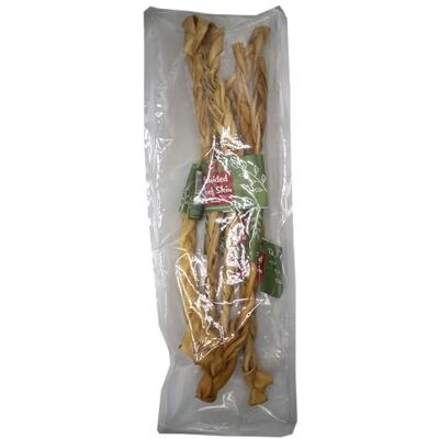 Pure Braided Beef Skin Giant 50cm 5 Pack 100% Natural Beef Dog Chew Air Dried & Grain Free Pure Braided Beef Skin Giant 50cm 5 Pack 100% Natural Beef Dog Chew Air Dried & Grain Free