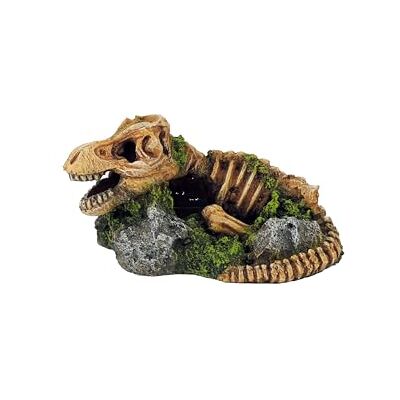 CLASSIC Dinosaur Fossil Skeleton on Rock – Prehistoric Aquarium Ornament – Fish Tank Decoration – 160x115x85mm CLASSIC Dinosaur Fossil Skeleton on Rock – Prehistoric Aquarium Ornament – Fish Tank Decoration – 160x115x85mm