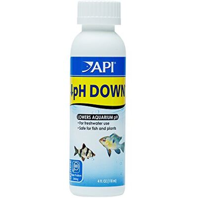 API pH Down Freshwater Aquarium Water pH Reducing Solution, 118 ml Bottle API pH Down Freshwater Aquarium Water pH Reducing Solution, 118 ml Bottle