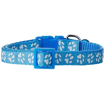 TierliebL Cat & Cog Collar with Little Bell and Paw Print, One Size, Light Blue TierliebL Cat & Cog Collar with Little Bell and Paw Print, One Size, Light Blue