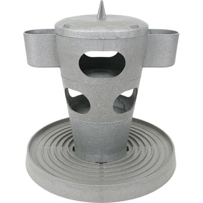 Rosewood Recycled Treat & Feed Chicken Multi Tower, Vegetable and Treat Dispenser for Chickens and Poultry Rosewood Recycled Treat & Feed Chicken Multi Tower, Vegetable and Treat Dispenser for Chickens and Poultry