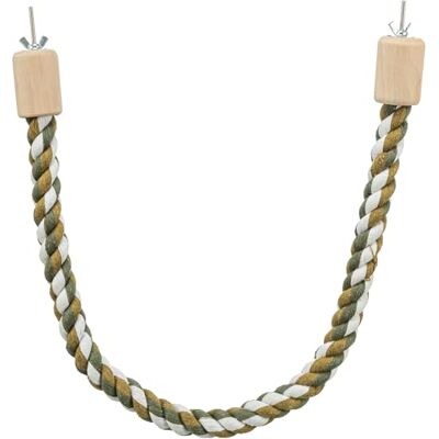 TRIXIE rope perch for ornamental birds mouldable due to wire reinforcement with screw fastening pure cotton 75 cm/ø 30 mm 5162 TRIXIE rope perch for ornamental birds mouldable due to wire reinforcement with screw fastening pure cotton 75 cm/ø 30 mm 5162