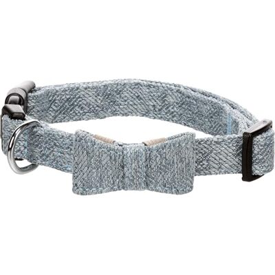 Flamingo Dog Collar with bow tie Nelson Blue M 35-50cm 20mm Flamingo Dog Collar with bow tie Nelson Blue M 35-50cm 20mm
