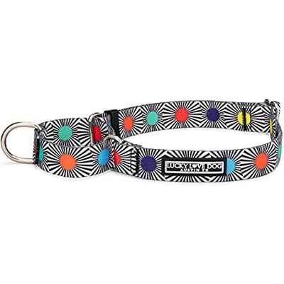 Lucky Love Dog , Adjustable Fun Style Martingale Collar for Dogs, Comfy & Bright Color, Premium No Slip Dog Collar (Medium, SOCO Mart) Lucky Love Dog , Adjustable Fun Style Martingale Collar for Dogs, Comfy & Bright Color, Premium No Slip Dog Collar (Medium, SOCO Mart)