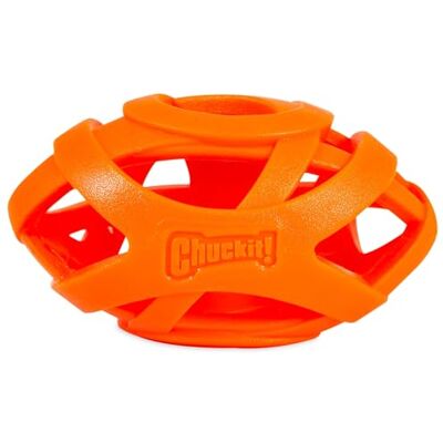 Chuckit! Air Fetch Dog Ball Durable Rubber Dog Toy, American Football Throw Toy, Easy Breathe Improve Playtime Stamina Fetch Toy for Dogs Chuckit! Air Fetch Dog Ball Durable Rubber Dog Toy, American Football Throw Toy, Easy Breathe Improve Playtime Stamina Fetch Toy for Dogs