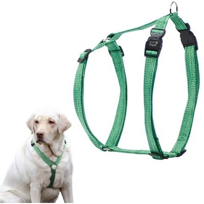 Ferplast Harness for Giant Dogs, Adjustable, Easy to Wear, Made from 100% Recycled Plastic from PET Bottles, XXL, Green Ferplast Harness for Giant Dogs, Adjustable, Easy to Wear, Made from 100% Recycled Plastic from PET Bottles, XXL, Green
