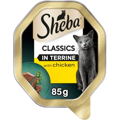 Sheba Classics Cat Food Tray with Chicken in Terrine 2x11x85g Sheba Classics Cat Food Tray with Chicken in Terrine 2x11x85g