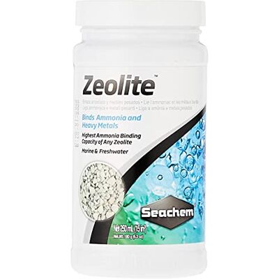 Seachem Zeolite Marine & Freshwater Binding Agent Ammonia and Heavy Metals 250 mL,Grey Seachem Zeolite Marine & Freshwater Binding Agent Ammonia and Heavy Metals 250 mL,Grey