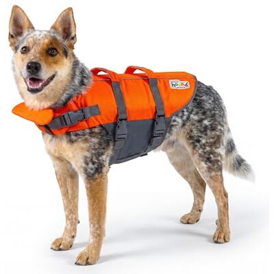 Outward Hound Granby Splash Orange Dog Life Jacket, Medium Outward Hound Granby Splash Orange Dog Life Jacket, Medium