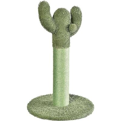 Amazon Basics Cat Scratching Post for Indoor Cats, Cactus Cat Scratcher Single Post, 65 cm, Green Amazon Basics Cat Scratching Post for Indoor Cats, Cactus Cat Scratcher Single Post, 65 cm, Green