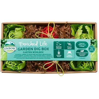 Oxbow Enriched Life Garden Dig Box -Rabbit Toys, Guinea Pig Toys, Hamster, Rabbit, Chinchilla, Rat, Chinchilla Cage Accessories, Guinea Pig Accessories for Cage Oxbow Enriched Life Garden Dig Box -Rabbit Toys, Guinea Pig Toys, Hamster, Rabbit, Chinchilla, Rat, Chinchilla Cage Accessories, Guinea Pig Accessories for Cage