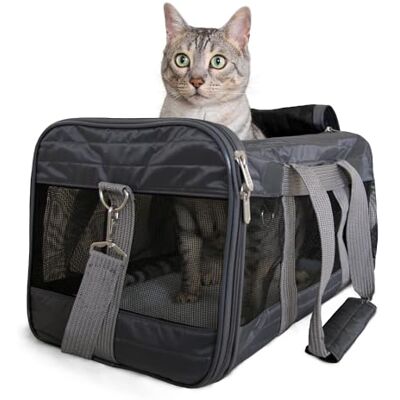 Sherpa Original Deluxe Travel Pet Carrier Charcoal Gray, Large Sherpa Original Deluxe Travel Pet Carrier Charcoal Gray, Large