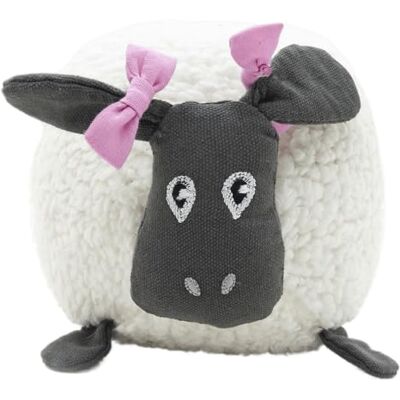 JACK AND VANILLA , Interactive Dog Toy, Mommy Sheep Shape, Realistic and Colourful Design, Durable and Easy to Clean, Ideal for Small and Medium Breeds, 16.5 cm, Barnyard Model JACK AND VANILLA , Interactive Dog Toy, Mommy Sheep Shape, Realistic and Colourful Design, Durable and Easy to Clean, Ideal for Small and Medium Breeds, 16.5 cm, Barnyard Model
