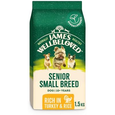James Wellbeloved - Senior Turkey - Small - 1.5kg - Dog Food James Wellbeloved - Senior Turkey - Small - 1.5kg - Dog Food