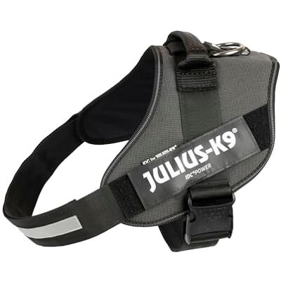 Julius-K9 IDC Powerharness, Size: 3/2XL, 2TON (Black-Gray) Julius-K9 IDC Powerharness, Size: 3/2XL, 2TON (Black-Gray)