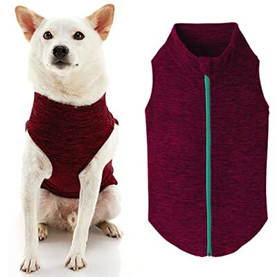 GOOBY Zip Up Fleece Dog Sweater Fuchsia Wash, 2X-Large Warm Pullover Fleece Step-in Dog Jacket Without Ring Leash Winter Small Dog Sweater Dog Clothes for Small Dogs Boy and Medium Dogs GOOBY Zip Up Fleece Dog Sweater Fuchsia Wash, 2X-Large Warm Pullover Fleece Step-in Dog Jacket Without Ring Leash Winter Small Dog Sweater Dog Clothes for Small Dogs Boy and Medium Dogs