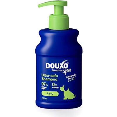 Douxo Skin & Coat SPA Ultra-Safe Puppy Shampoo, 250 ml, Cleans & Deeply Hydrates the Skin, Enhances the Fur, Leaves the Fur Soft & Shiny, Skin-Friendly Formula Douxo Skin & Coat SPA Ultra-Safe Puppy Shampoo, 250 ml, Cleans & Deeply Hydrates the Skin, Enhances the Fur, Leaves the Fur Soft & Shiny, Skin-Friendly Formula