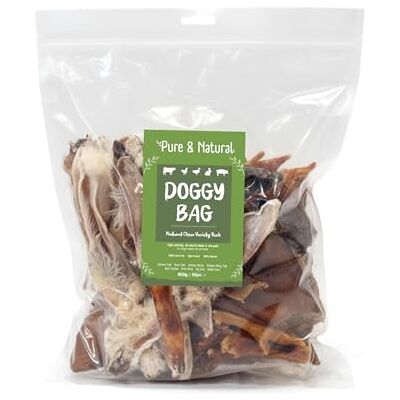 Pure Dog Chews, Doggy Bag Variety Pack 50 Pieces 800g, Natural Dog Treats for Large Dogs, Grain Free Puppy Chew with Chicken Feet Dog Treats, Beef Trachea for Dogs and Pig Ears for Dogs Bulk Pure Dog Chews, Doggy Bag Variety Pack 50 Pieces 800g, Natural Dog Treats for Large Dogs, Grain Free Puppy Chew with Chicken Feet Dog Treats, Beef Trachea for Dogs and Pig Ears for Dogs Bulk